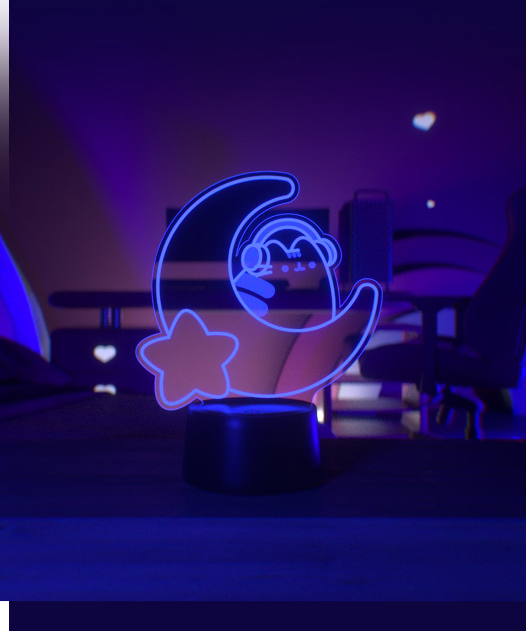 Gamer Pusheen Moon Otaku Lamp - Image 16