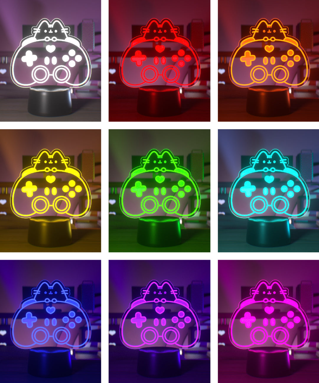 Gamer Pusheen Otaku Lamp - US 9862 - Image 3