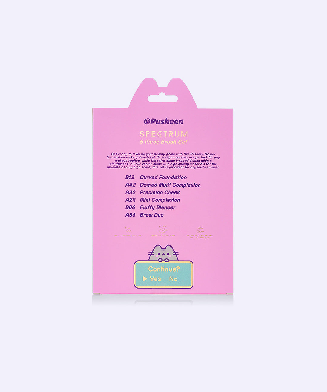 Gaming Pusheen 6-Piece Makeup Brush Set - US 4906 - Image 4