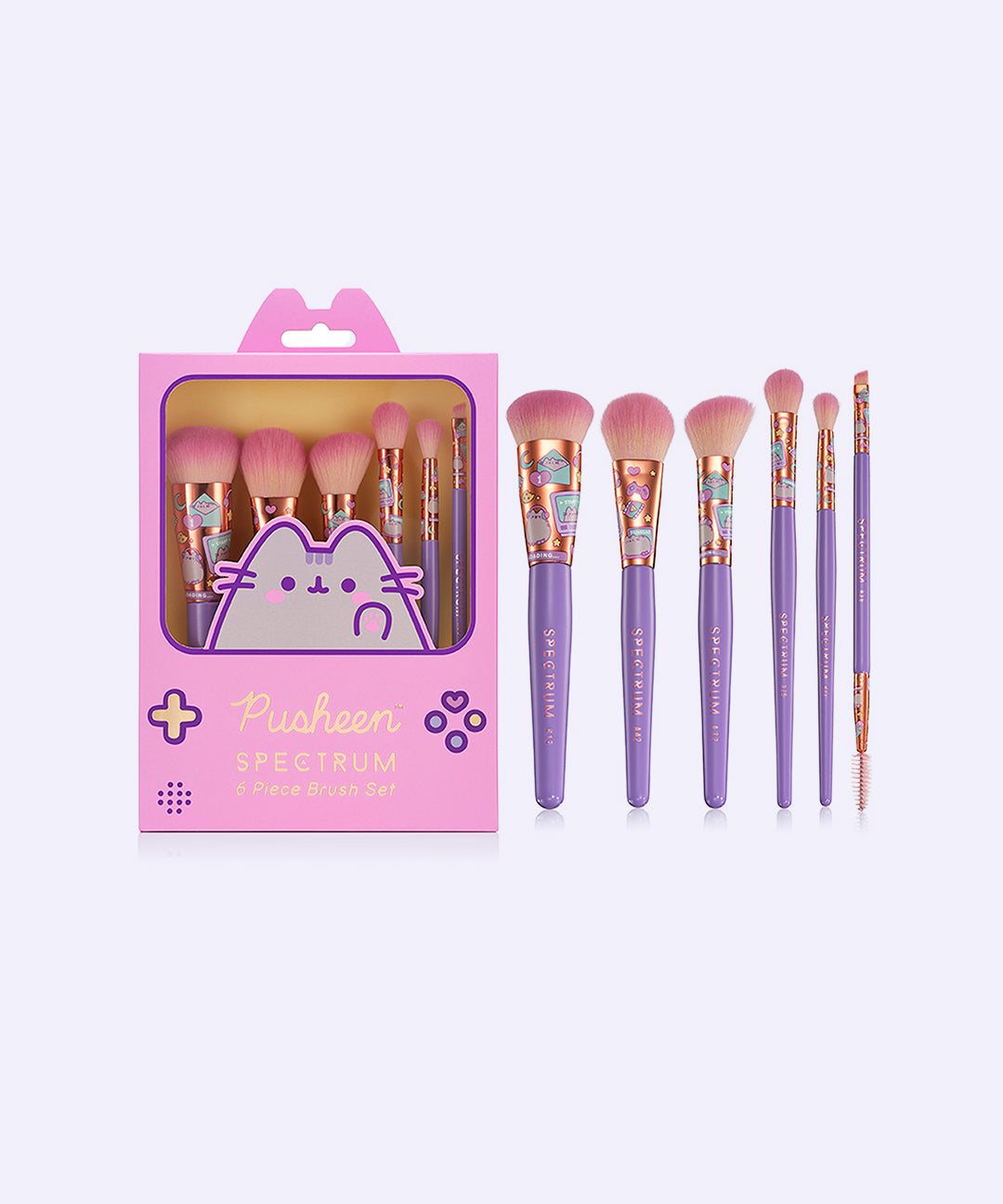 Gaming Pusheen 6-Piece Makeup Brush Set - US 4906