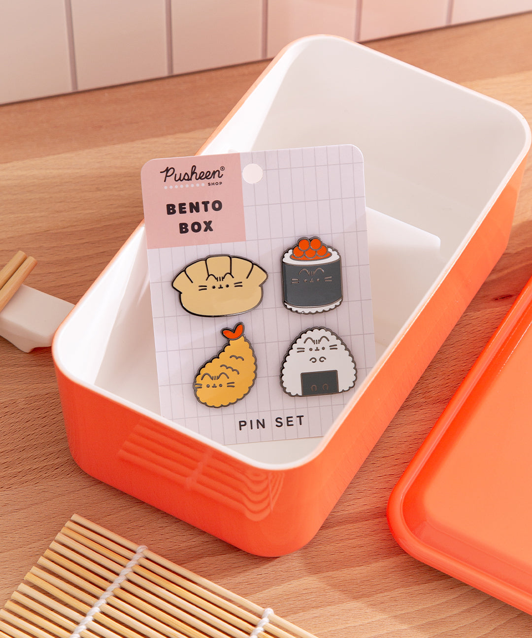 Pusheen Bento Box Pin Set - Image 4