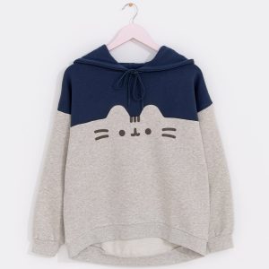 Pusheen Navy Relaxed-Fit Character Hoodie