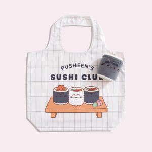 Pusheen Sushi Reusable Bag Keychain Plush