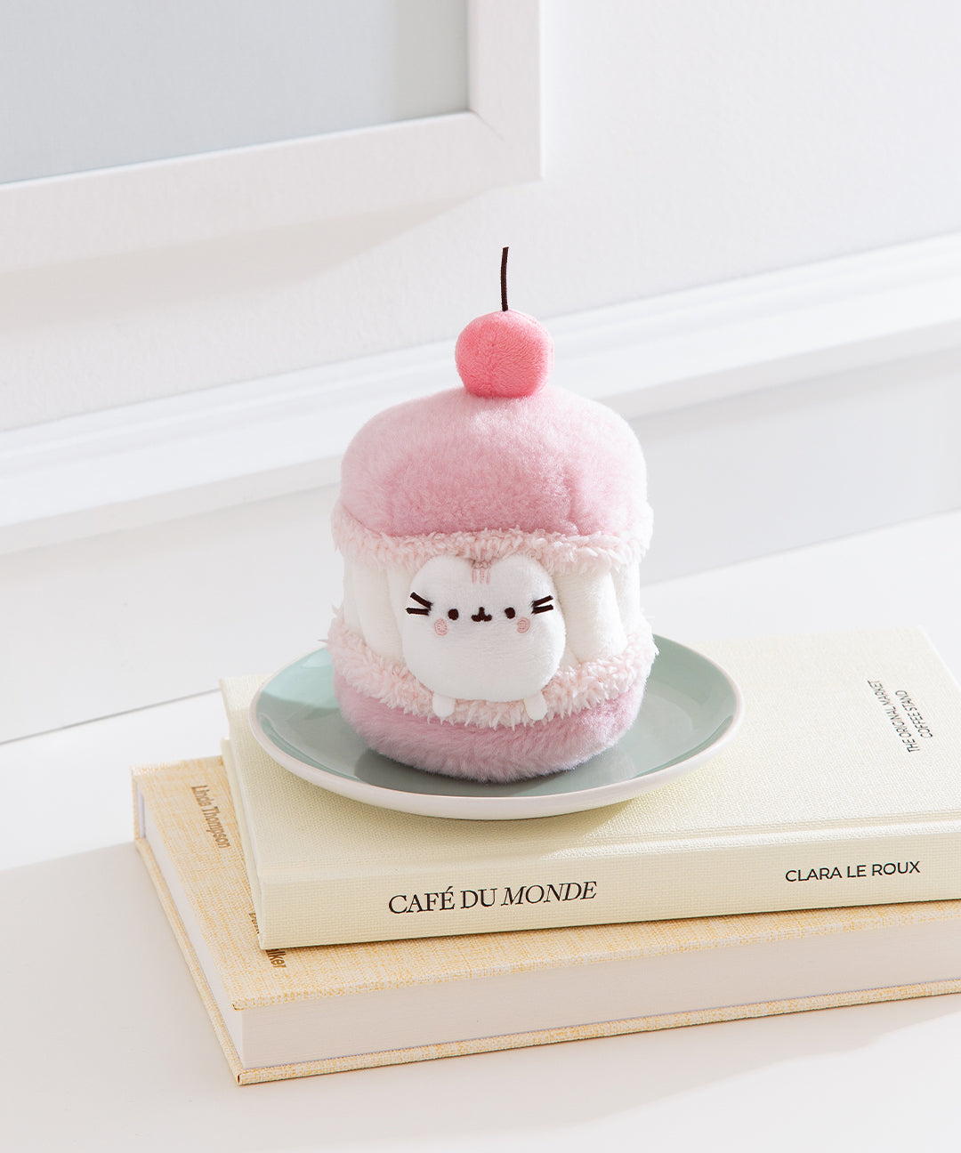 Pusheen Sweets Cherry Macaron Plush 2-pc Environment - US 4110 - Image 9
