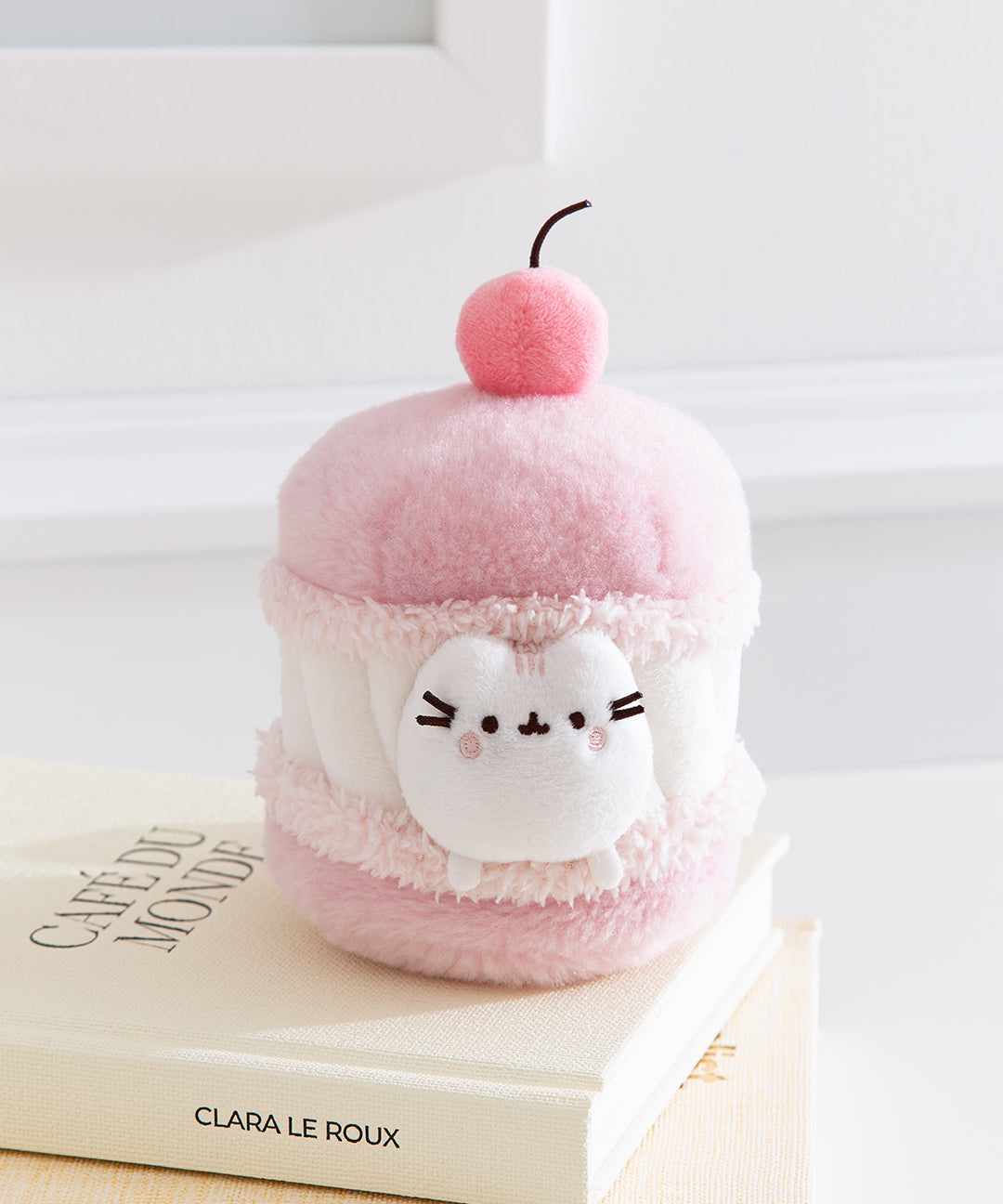 Pusheen Sweets Cherry Macaron Plush 2-pc Environment - US 4110 - Image 2