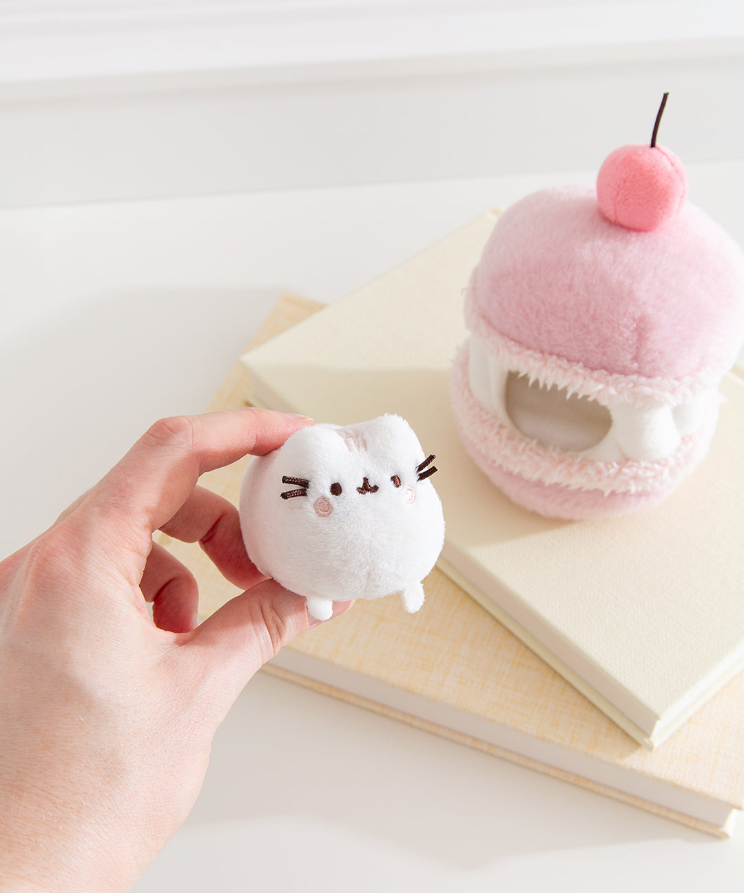 Pusheen Sweets Cherry Macaron Plush 2-pc Environment - US 4110 - Image 3