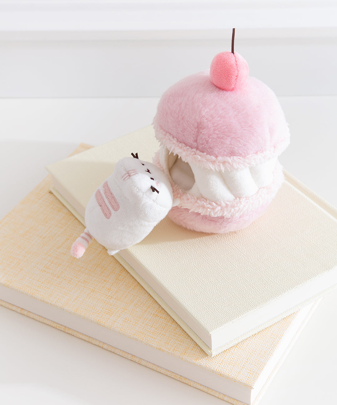 Pusheen Sweets Cherry Macaron Plush 2-pc Environment - US 4110 - Image 4