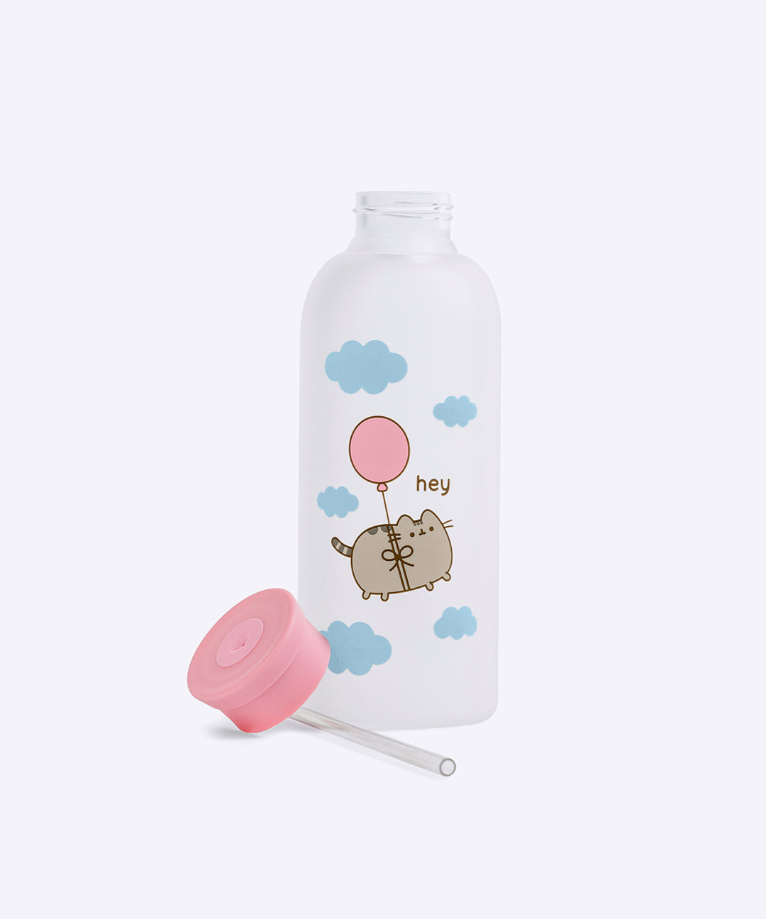 Pusheen Balloons Glass Water Bottle - US 9302 - Image 2