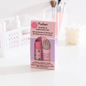 Pusheen Strawberry Lip Balm & Hand Lotion Set - US 1866
