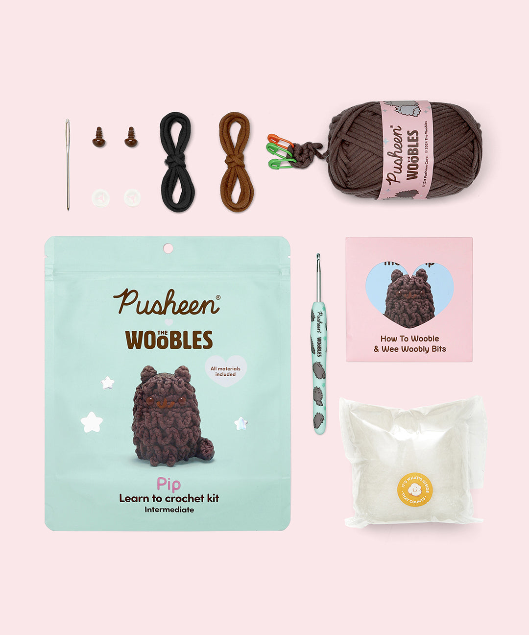 Pusheen x The Woobles Pip Crochet Kit - Image 2