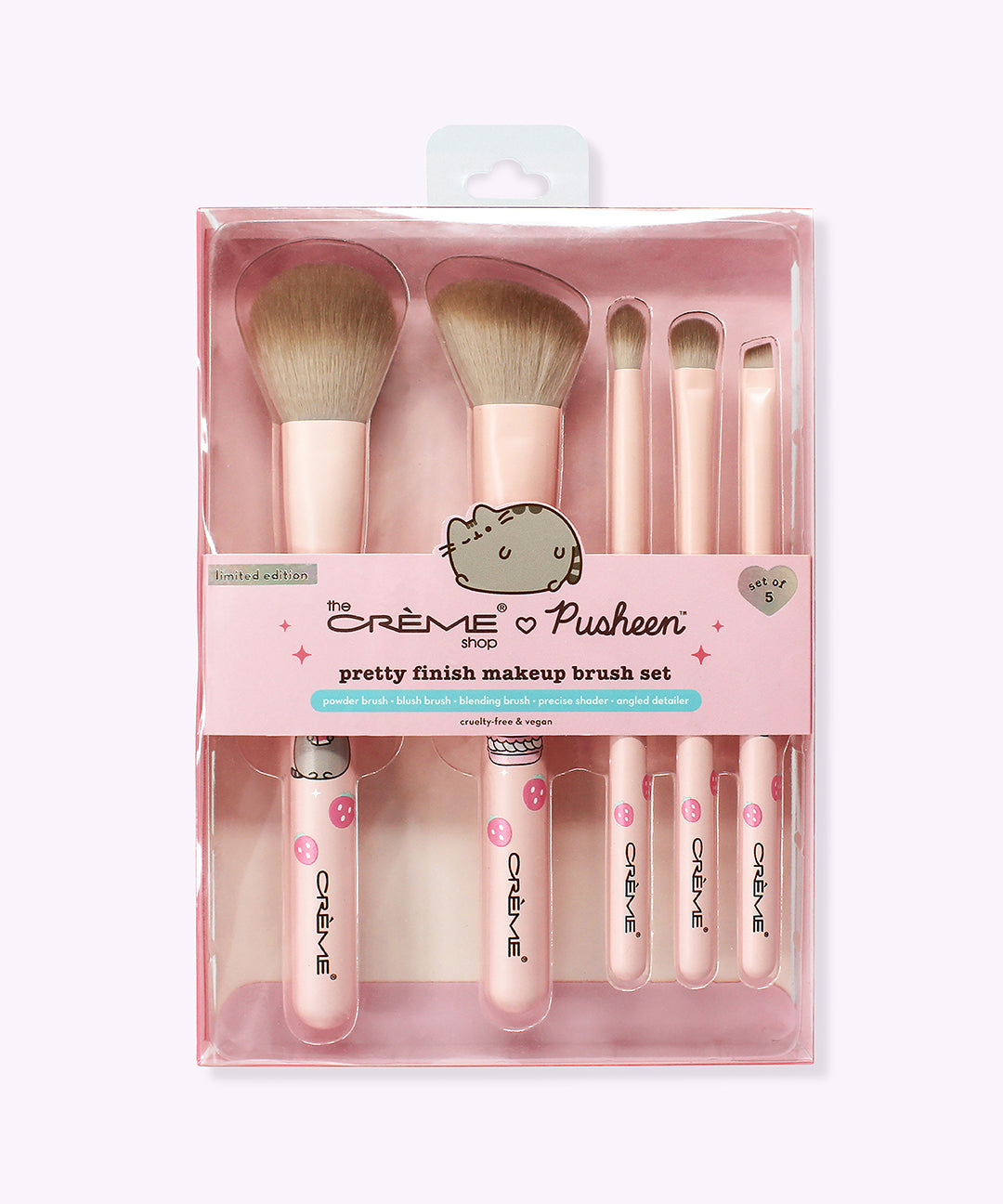 The Cr??me Shop x Pusheen 5-pc Makeup Brush Set - Image 2