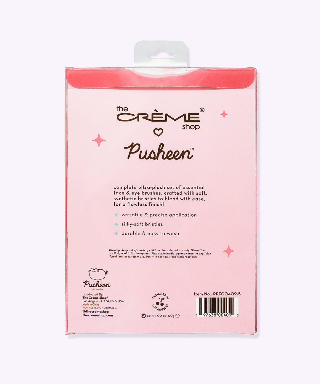 The Cr??me Shop x Pusheen 5-pc Makeup Brush Set - US 5213 - Image 3